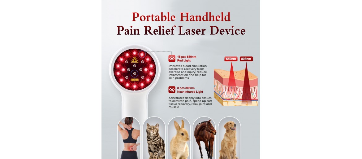 Portable Handheld Pain Relief Laser Device